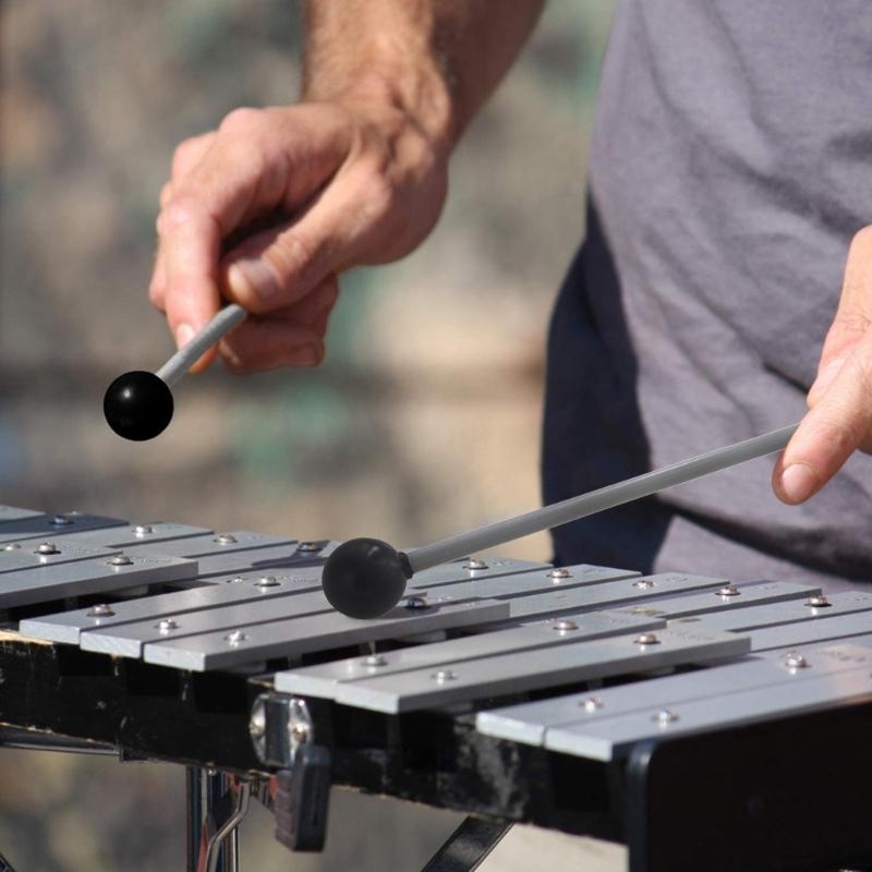 Picture Of Musical Instrument - 1 Paar Doppelkopf-Marimbaschlägel, Musiktastatur, Xylophonschlägel, Musikinstrument,