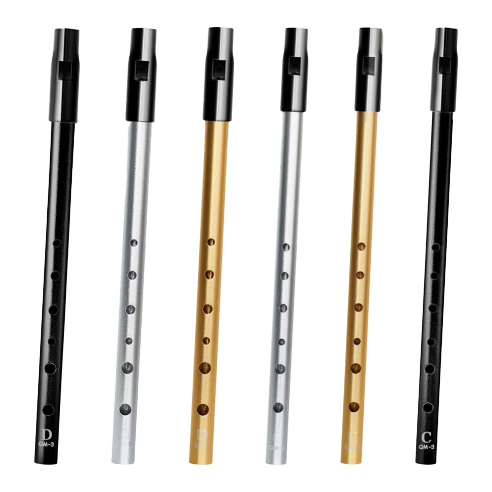 Tin Whistle Flute - C/D-Stimmung Irische Tin-Whistle-Flöte, satter Klang, leicht