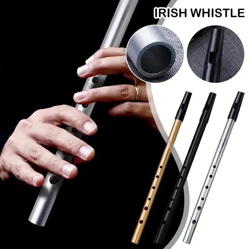 Tin Whistle Flute - Miwayer Authentische irische Pfeife, Flöte, C/D-Taste,