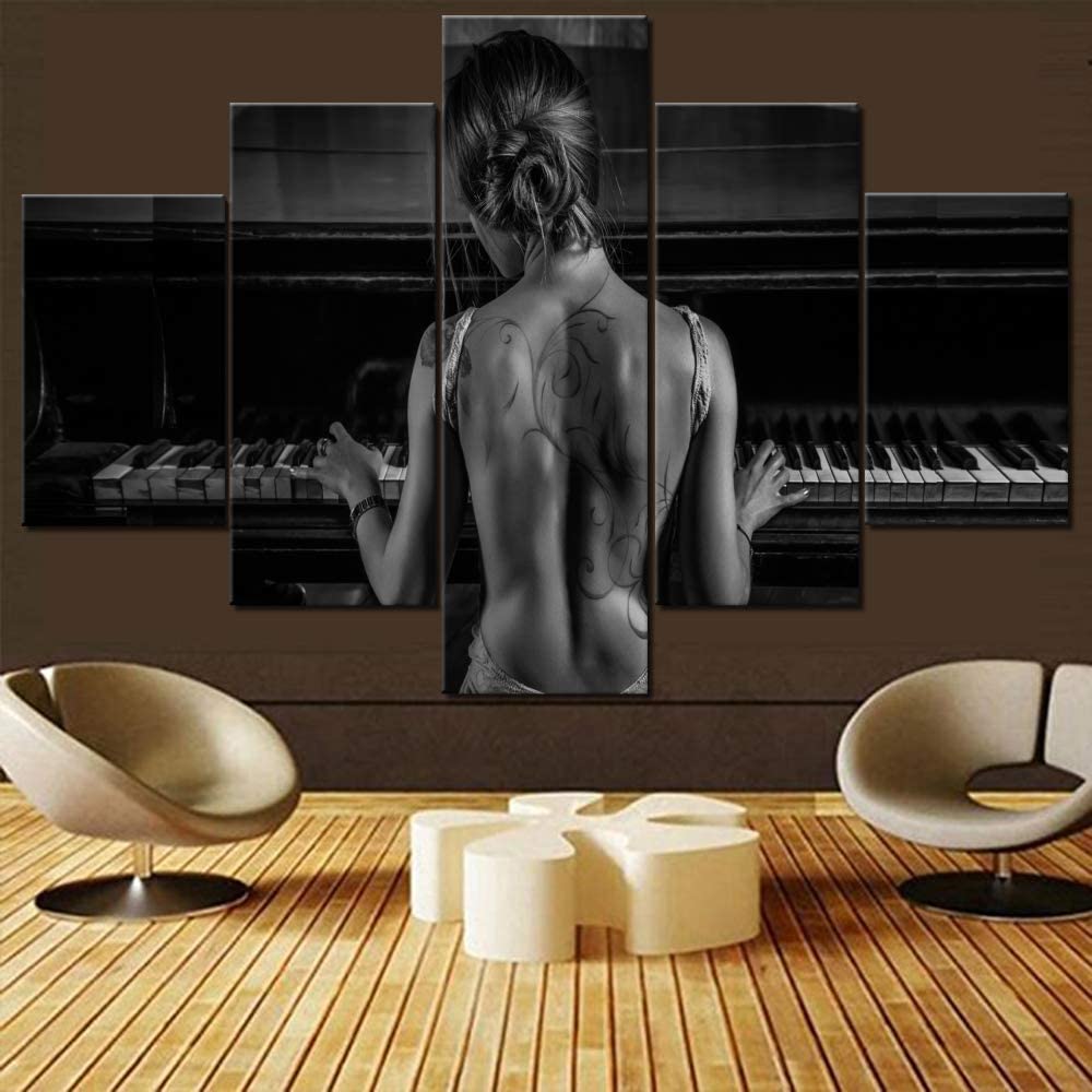 Picture Of Musical Instrument - Ungerahmt 5 Stücke Musikinstrumente Gitarre Klaviertasten