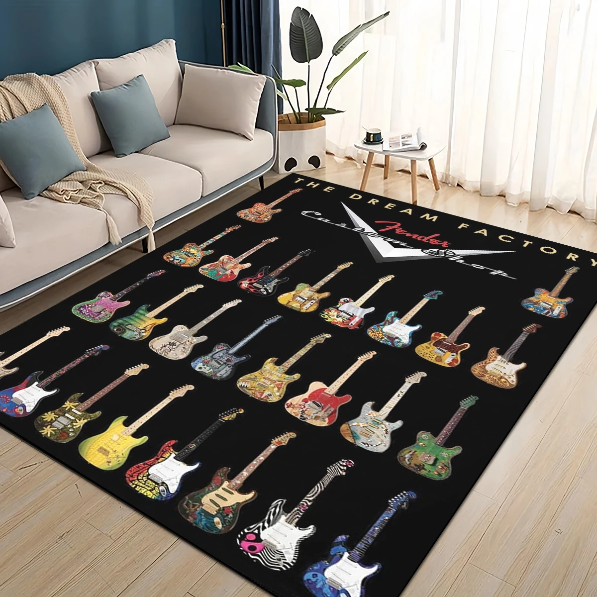 Musical Instrument Online - 3D Retro Fender Logo Gitarreninstrumente Musik