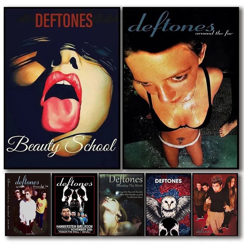 Musical Instrument Painting - Retro Band Deftones Poster Ästhetik Klassisches
