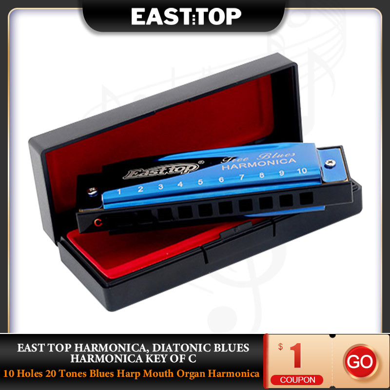 Musical Instruments Names - EASTTOP T003 Diatonic Blues Mundharmonika Key