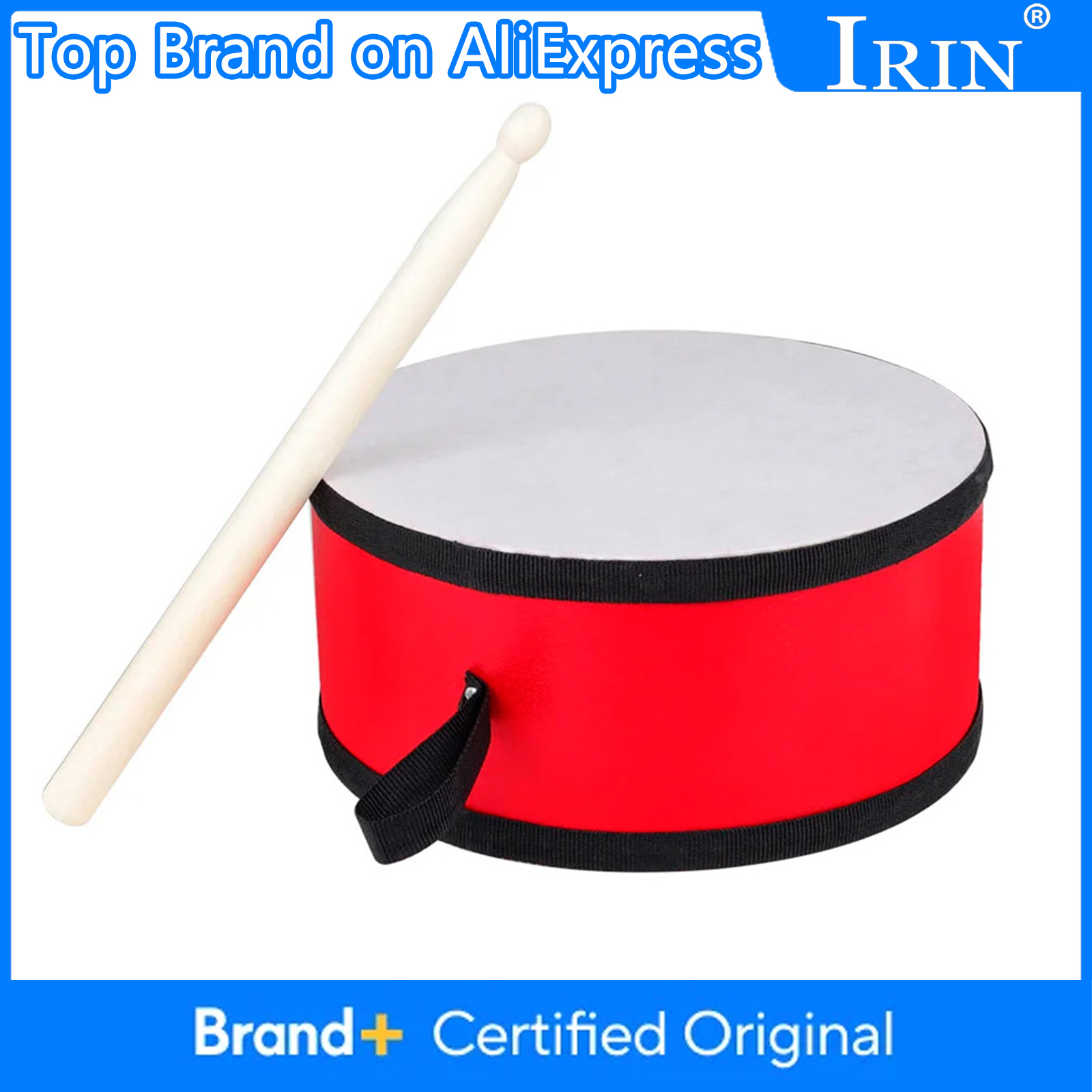 Musical Instrument Tambourine - IRIN Indische Tamburine Traditionelle Handtrommel Doppelseitiges