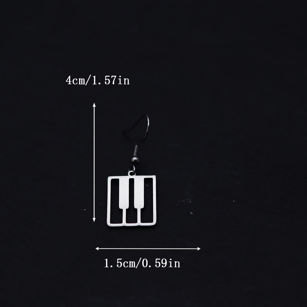 Kinitial Klaviertasten-Ohrring – Musical Instruments Names Bewertung und Preis