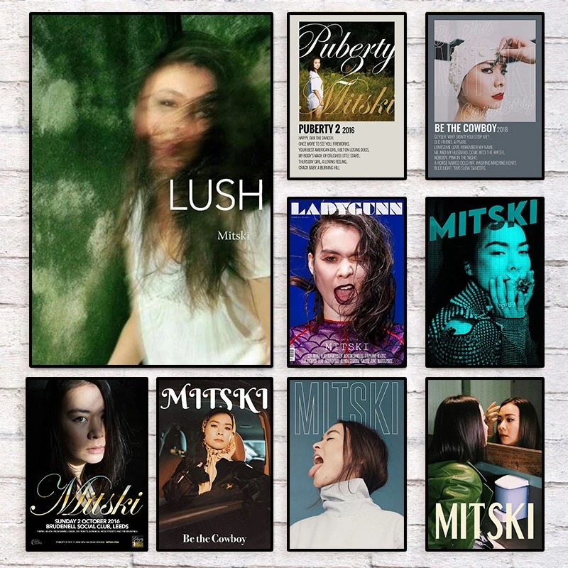 American Pop Singer MITSKI Art – Musical Instrument Painting Bewertung und Preis