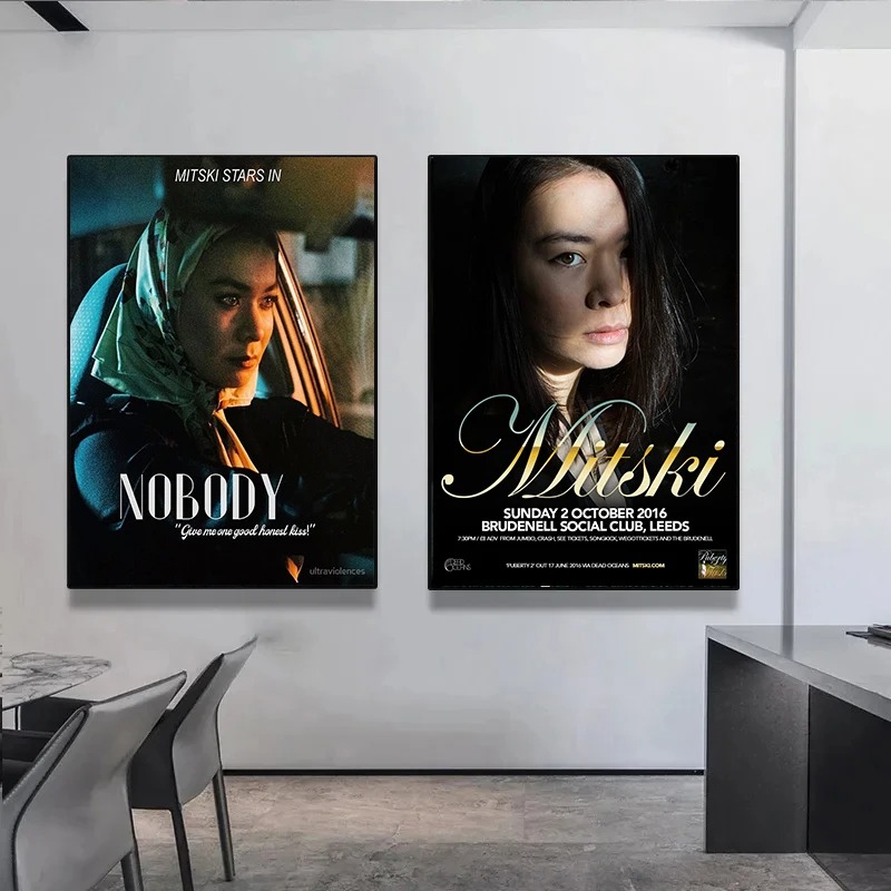 American Pop Singer MITSKI Art – Musical Instrument Painting Bewertung und Preis