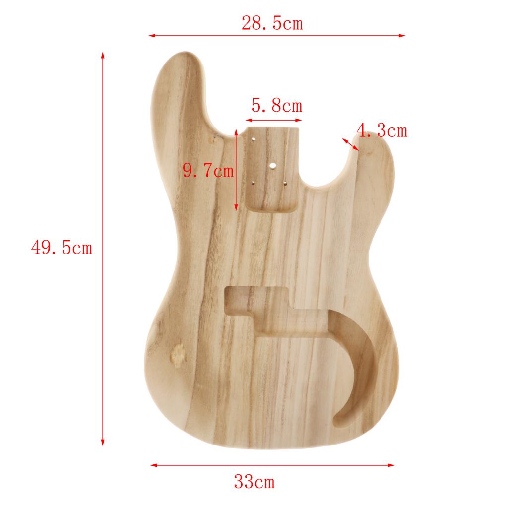 Bassgitarren-Korpus Unbehandel – Bass Guitar Fretless Bewertung und Preis