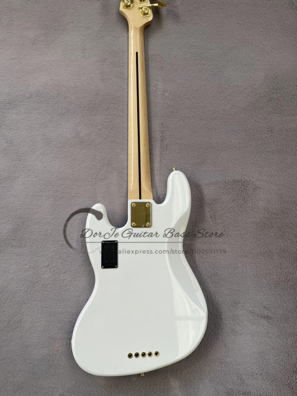 5-saitiger weißer Bass, golden – Bass Guitar Fretless Bewertung und Preis