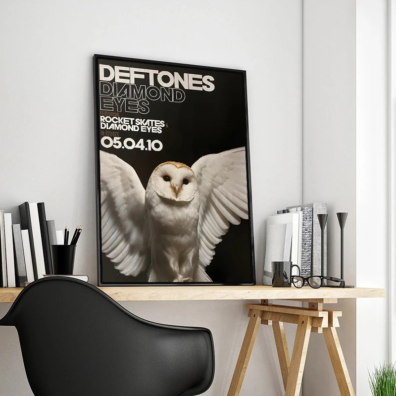 Retro Band Deftones Poster Äst – Musical Instrument Painting Bewertung und Preis