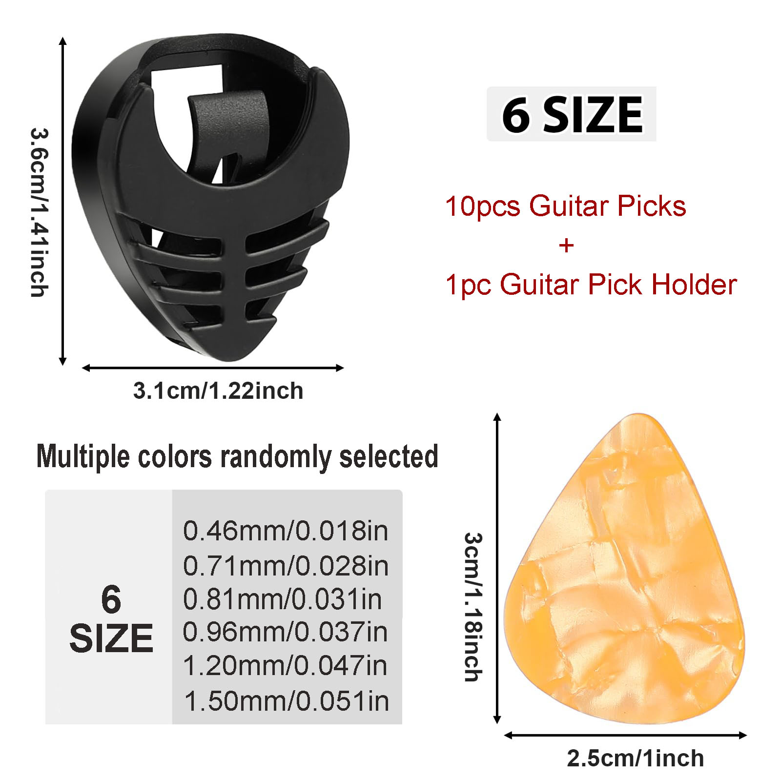 10 stücke Gitarre Picks & 1 st – Acoustic Guitar Dreadnought Bewertung und Preis