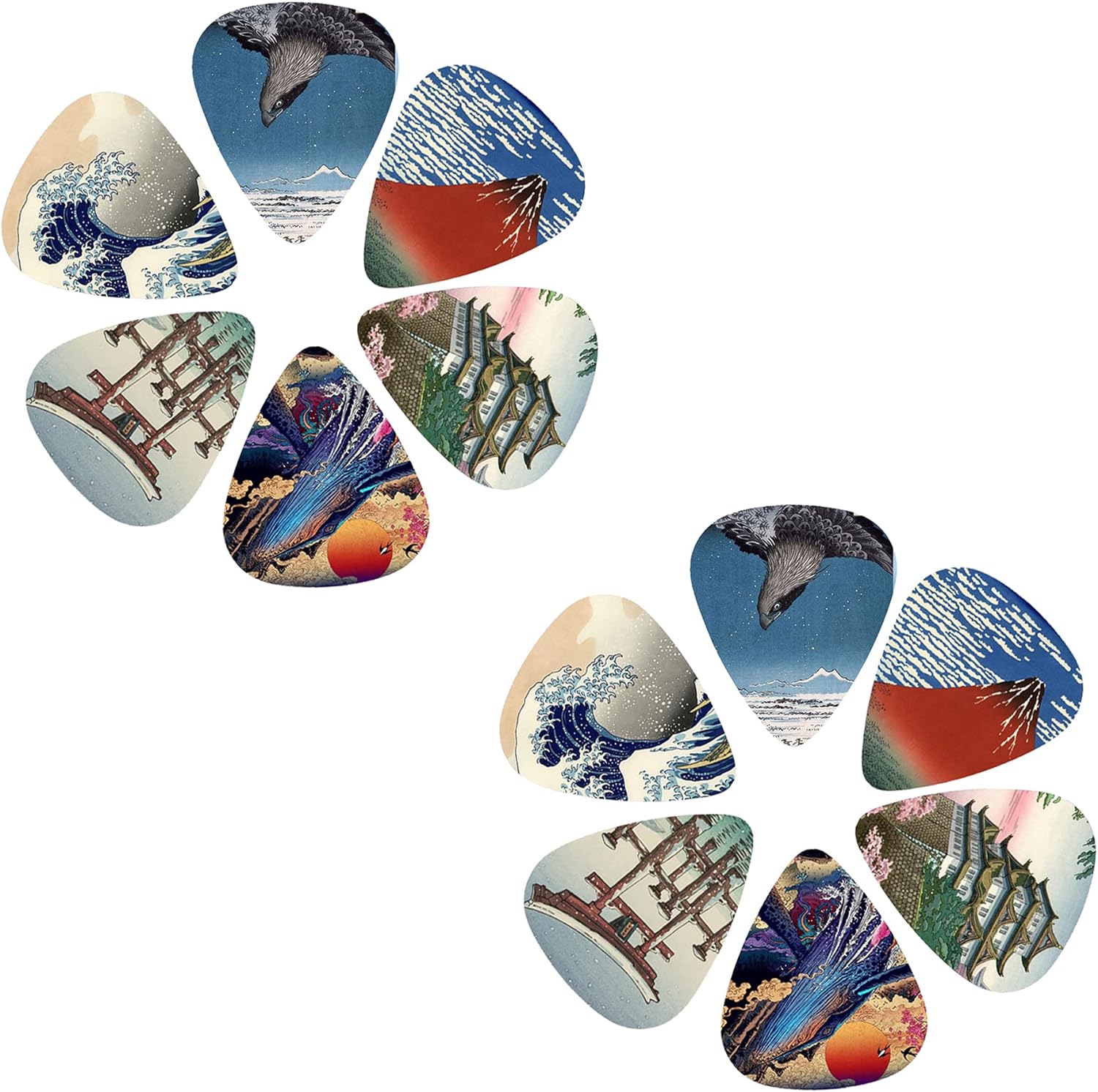 Neue 12 Stück/Set Gitarrenplek – Musical Instrument Painting Bewertung und Preis