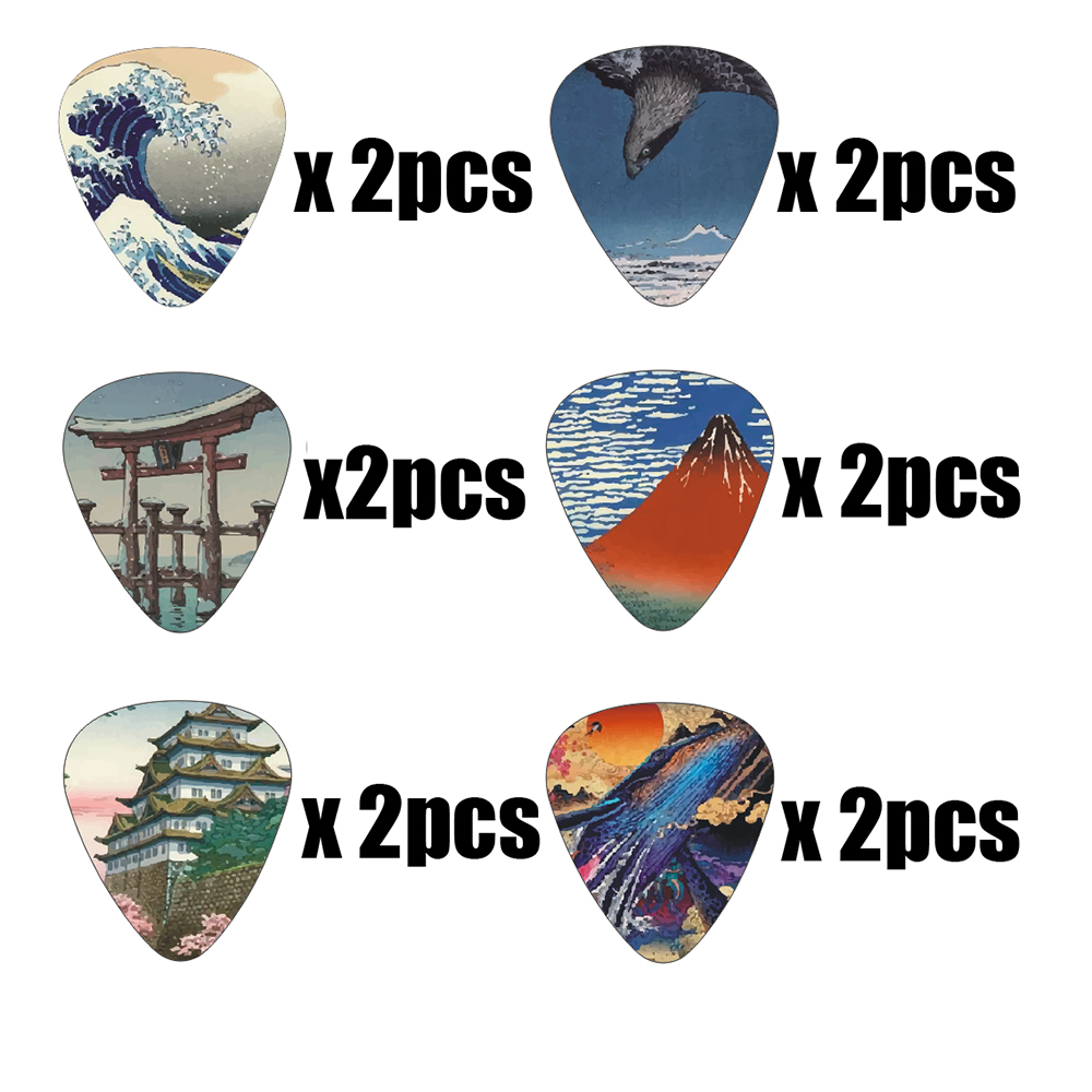 Neue 12 Stück/Set Gitarrenplek – Musical Instrument Painting Bewertung und Preis