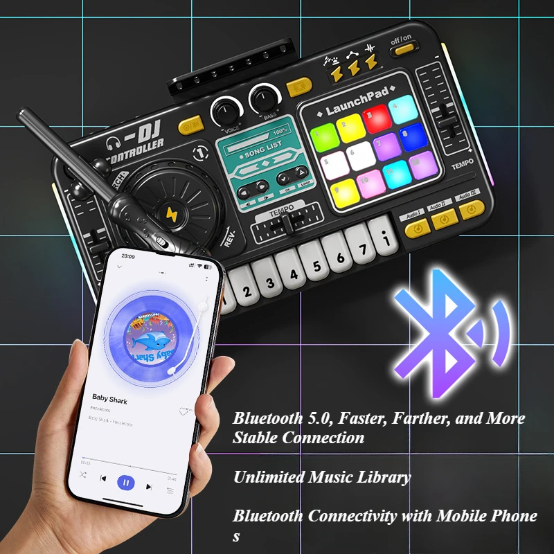Kid DJ Mixer mit Mikrofon Elek – Musical Instruments Names Bewertung und Preis