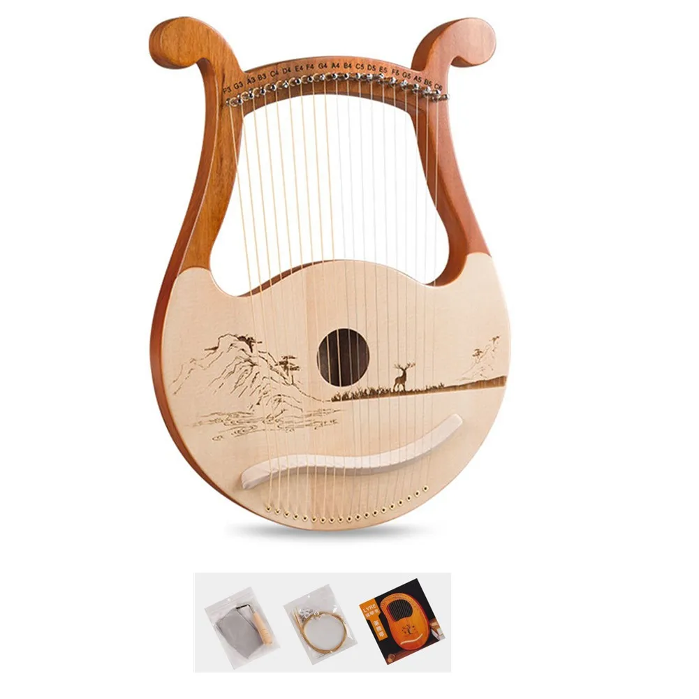 Hochwertiges 19-saitiges Lyra- – Musical Instrument Names Bewertung und Preis