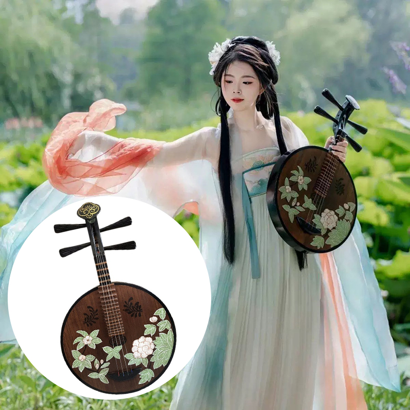 Massivholz Pipa Chinesische Tr – Musical Instrument Painting Bewertung und Preis