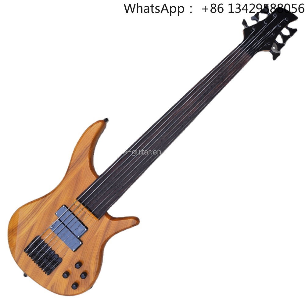 Flyoung Gelber 7-Saiten E-Bass – Bass Guitar Fretless Bewertung und Preis